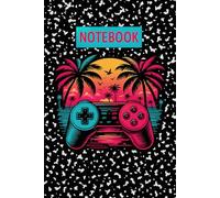 Video Game Notebook: 100 Pages 6 x 9 Wide Ruled Lined Pages Journal Diary For Students, Teens, and Game Lovers