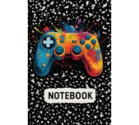 Video Game Notebook: 100 Pages 6 x 9 Wide Ruled Lined Pages Journal Diary For Students, Teens, and Game Lovers
