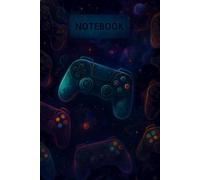 Video Game Notebook: 100 Pages 6 x 9 Wide Ruled Lined Pages Journal Diary For Students, Teens, and Game Lovers