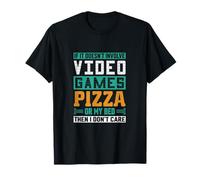 Video Games Pizza or my Bed Funny Gaming Game Lovers Camiseta