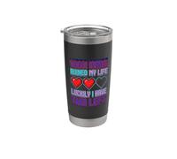 Video Games Ruined My Life Luckily I Have Two Left |- Vaso térmico de acero inoxidable de doble pared