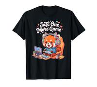 Video Gaming Just One More Game Gaming Red Panda Camiseta