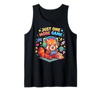 Video Gaming Just One More Game Gaming Red Panda Camiseta sin Mangas