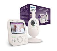 NUEVO Philips Avent Babyphone SCD881 Video 2.8 pulgadas luz nocturna lila par...