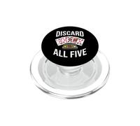 Video Poker Discard All Five Casino Gambling Design PopSockets PopGrip para MagSafe