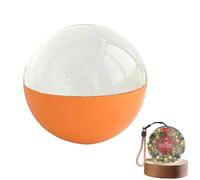 Video Sphere,2.7" Crystal Ball Video Player,Personalized Uploadable Videos & Photos 3D Videos Crystal Ball, Customized Gift for Anniversary, Birthday, Wedding (Orange)