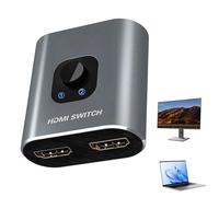 Video Splitter | 2-in-1 Adapter Plug & Play | Monitor Splitter for PC, Laptop, TV, Setup, Streaming, Home Office, Studio, Classroom, Control Room, Video Conferencing