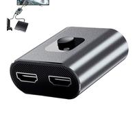 Video Splitter, 2 in 1 out Adapter, Plug and Play Display Port Splitter, Converter Hub for PC Laptop Monitor TV Home Work Studio Classroom Control Room Video Game Streaming