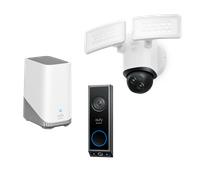 Video Timbre E340 + Cámara con Foco de Luz E340 +HomeBase 3 Bianco