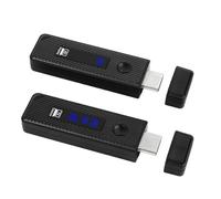 Video Transmitter Device, Wireless Streaming Unit, Portable Adapter with Display Support 3.94x2.36x0.71 Inches, Signal Projector for Electronics, Laptops, Monitors, Home, Theater Presentation