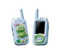 Video Walkie Talkies for Kids, Long Range 2 Way Radio, Rechargeable Video Intercom with HD Camera, Videos Call, 100-400m Range and Voice Effects, Indoor Outdoor Toys for Family Game, Camping, Hiking