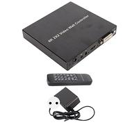 Video Wall Controller, Plug and Play 100-240V Acoplador de TV Giratorio 2x2 de 180 Grados para Centro Comercial (Enchufe de la UE)