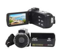 Videocámara 4K 30FPS con Control Remoto, IR Night Vision, Zoom 18X, Pantalla Táctil IPS 3.0in para Vlog y Fotografía