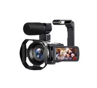 Videocámara, Cámara de video 8K, cámara de video digital de 64 MP, cámara grabadora con zoom digital de 18X, pantalla táctil LCD de 3 pulgadas, videocámara de grabación portátil(With 64GB Card,2D)