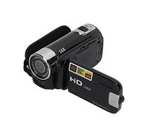 Videocámara de Vídeo Digital, Zoom 16X, Rotación de 270 ° Videocámaras Digitales, 16MP, Full HD 1080P Portátil para Niños para Regalos para la Familia(Negro)