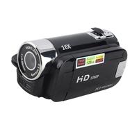Videocámara Digital Portátil, Cámara de Video DV con Rotación Full HD 16X de Alta Definición, Mini Videocámara con Rotación de 270 Grados (Black)
