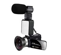 Videocámara Portátil con Zoom 16X For Uso Doméstico, Grabadora De Vídeo Digital Vlog 1080P, Cámaras For Exteriores For Cámara Web Fotografía Toma Nítida Suave(128G SD Card,3)