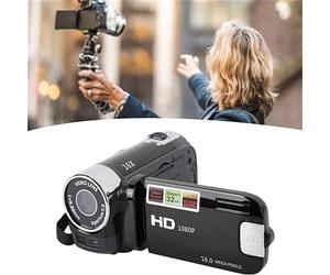 Videocámara portátil Viflosae1080P de 16 MP con zoom de 16x, pantalla giratoria de 2,7 pulgadas y cable USB. Compatible con accesorios. ¡Oferta