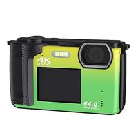 Videocámara Selfie De Pantalla Dual Cámara Digital De 64MP For Fotografía 2 "2.8" WiFi 4K Vlog Cámara De Video Transmisión En Vivo Webcam cámara de Alta definición (Color : with 64G, Size : Only CAM