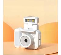 Videocámara UHD 4k Pequeña, Pantalla Táctil de 2 Pulgadas, Soporte para Tarjeta SD 512G, Videocámara Nini Vlog con Luz de Vídeo, Lente Gran Angular (White)