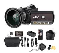 Videocámara Videocámara, AC3-IPS, 4K UHD WiFi 30X Zoom digital Pantalla táctil de 3.1 pulgadas, Sensor CMOS de alta sensibilidad de 13 millones, Cámara Vlogging YouTube(EU Plug)