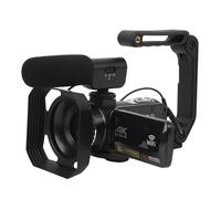 Videocámara Videocámara, Video 4K HD Fotos de 56MP Visión Nocturna por Infrarrojos Zoom Digital 18X para Youtube, Cámara Vlog con Estabilizador de Tapa de Lente de Micrófono