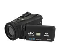 Videocámaras Cámara de Vídeo 4k, 64mp Pantalla Táctil de Rotación de 4 Pulgadas Cámara de Vlogging con Control Remoto Estabilizador de Lente de Micrófono Externo Camara de Video