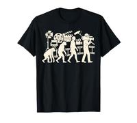 Videógrafo Evolution Operador de cámara Diseño de Equipo de Cine Camiseta