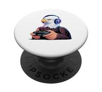 Videojuego Eagle Gamer America Funny Eagles Kids Eagles PopSockets PopGrip Adhesivo