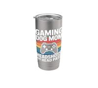 Videojuego Perro Mamá Disparos A La Cabeza Y Pats En La Cabeza Vaso térmico de acero inoxidable de doble pared