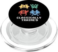 Videojuego Retro de los años 80 Alien Invaders entrenados clásicamente PopSockets PopGrip para MagSafe
