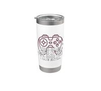 Videojuegos Arruinaron Mi Vida Divertido Jugador Humor Juegos Vaso térmico de acero inoxidable de doble pared