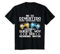 Videojuegos Por Suerte Voy A Ser Hermano Mayor Niños Camiseta