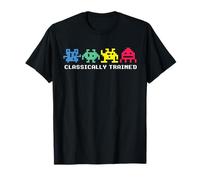Videojuegos retro de Alien Invaders 80s de formación clásica Camiseta