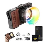 Videoleuchte, COLBOR Wonder W100R RGB 100W Vollfarbe Dauerbeleuchtung Tragbare 345g CRI97+ App-Steuerung mit DC/Typ-C-Anschluss für Innen-und Außenaufnahmen, Video-Fotografie-LED-Licht-RGB