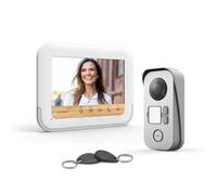 Videoportero Cableado Avidsen con RFID y Memoria de Visitas | Pantalla 7" 800 × 480, 2 hilos hasta 100 m, 5 badges RFID, memoria de 100 fotos, visión nocturna, IP44 e IK08.