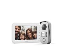 Videoportero con cable Avidsen Elia, 2 familias, pantalla táctil a color de 7 pulgadas, instalación de 2 hilos con polaridad Protect - visión nocturna y control doble - Alcance de 100 m, garantía de 3