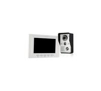 Videoportero con cable, monitoreo en tiempo real, monitor interior para casas, hoteles y villas con visión nocturna, cerradura electromagnética.