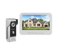 Videoportero De 7 Pulgadas, Timbre Comunitario, Unidad Interior Y Exterior, Control Acceso Con Tarjeta Inteligente, Sistema Telefónico, Máquina Todo En Uno Pantalla Clara Protección Todo Tipo Clima