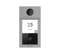 Videoportero IP Hikvision 2MP WiFi PoE 1 botón con apertura con tarjeta MF 2 relés integrados IP65