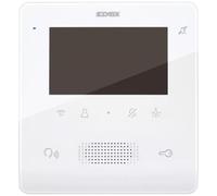 VIDEOPORTERO MANOS LIBRES LCD SIN PESTAA, MONTAJE EN PARED, 2 HILOS, COLOR BLANCO 7559