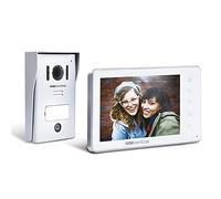 SCS Sentinel - Intercomisario de Video inalámbrico - Portero con al Aire Libre Visio Street Platinum, fachada de Aluminio, función de monitoreo, visión Nocturna - Pantalla de Monitor de videófono