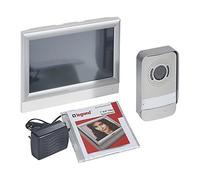 Videoportero Touch de Legrand 369320, con interfono exterior de visión nocturna y gran angular, monitor de video interior con pantalla 10" a color, acabado plata.