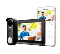 NIVIAN Videoportero Inteligente Inalámbrico WiFi con Monitor Táctil 7” Full HD, App Tuya, Audio Bidireccional y Abrepuertas Remoto, Placa Exterior IP65 con Visión Nocturna - Smart Security