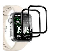 VideoSecu 2 protectores de pantalla para Huawei Watch Fit 4, 0,33 mm 9H+, vidrio templado antiarañazos, transparente HD, sin burbujas, antihuellas, sensible al tacto, cobertura completa 3D, película