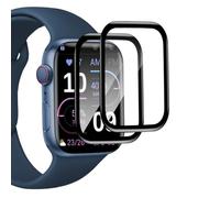 VideoSecu Paquete de 2 protectores de pantalla para Apple Watch 9/8/7 de 45 mm, 0,33 mm 9H+, vidrio templado antiarañazos, transparente HD, sin burbujas, antihuellas, sensible al tacto, cobertura
