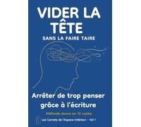 VIDER LA TÊTE sans la faire taire: Un journal guidé pour libérer la charge mentale et retrouver de l’espace intérieur: 1 (Les Carnets de l’Espace Intérieur)