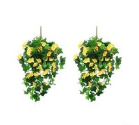 Vides artificiales de gloria matutina para decorar paredes y eventos, adornos florales artificiales (D)