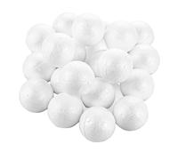 VIDETOL 100 bolas de poliestireno de 4 cm, redondas, blancas, conos sólidos de poliestireno para manualidades, manualidades y modelismo, RHEU-Styroporkegel-100pcs--240105fa