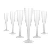 VIDETOL 90 copas de champán de plástico, reutilizables, transparentes, para fiestas, bodas, cumpleaños